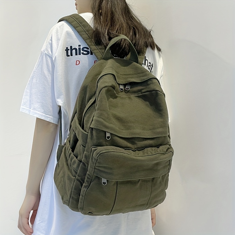 Bolso Mochila clásica de moda para mujeres y niñas, mochilas escolares de  gran capacidad para estudiantes sólidos