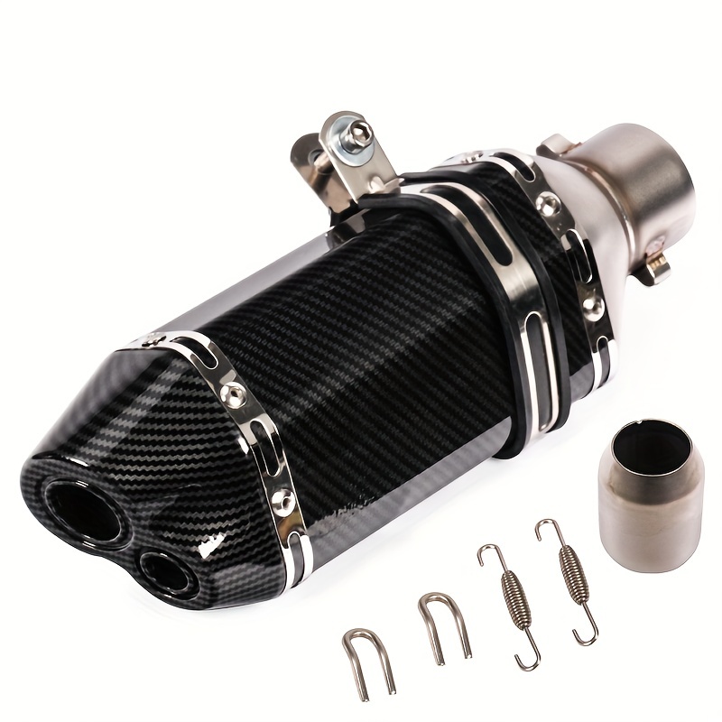 KOlightning Universal 51mm Motorcycle Exhaust Slip-On Muffler - 310/370/440mm Options With Baffle