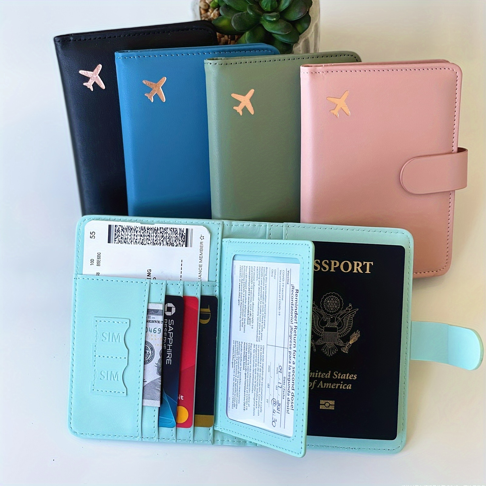 Passport Holder, Card Slots, Cute Passport Cover For Women And  Men,waterproof Rfid Blocking Travel Wallet - Temu