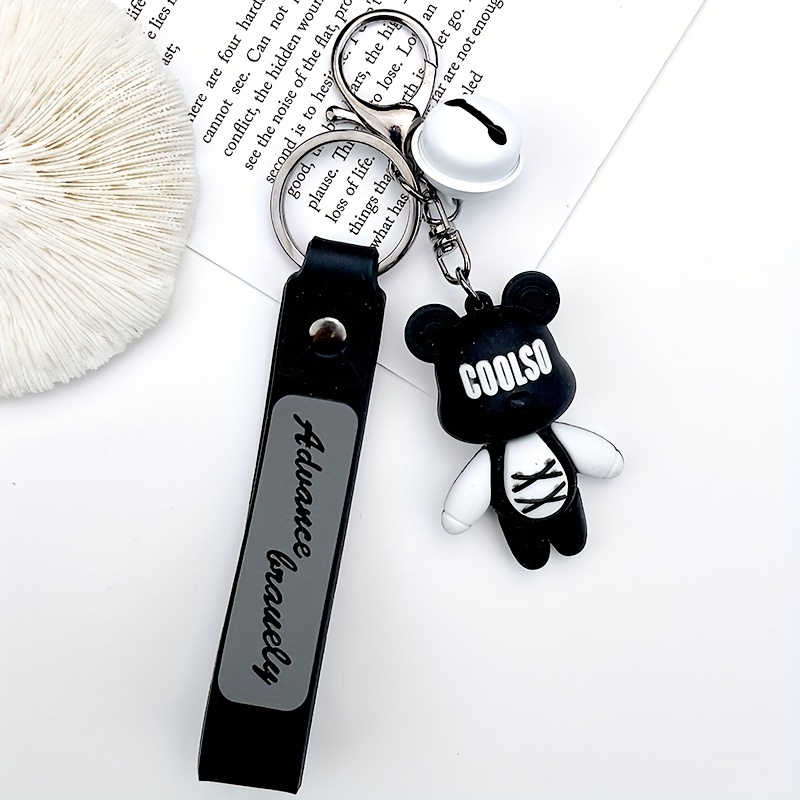 1pc Leather Bear Keychain Satchel Bag Baby Bear Keychain Bag Accessories  For Women Car Keychain For Girls Kids Mom Dad Decorative Gift, Save Money  On Temu