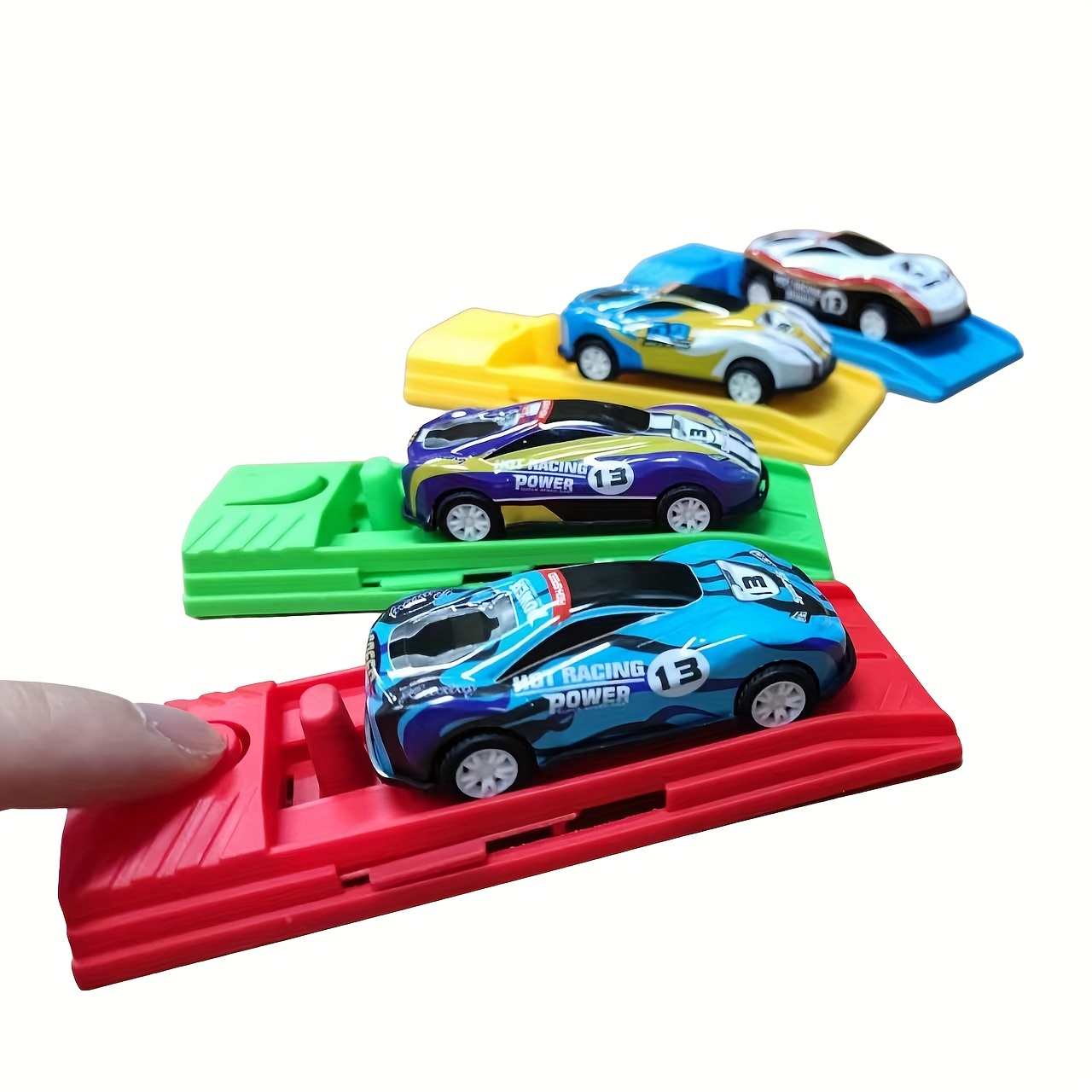 Le coureur de la rampe avec 4 mini voiture tout-petits jouets pour