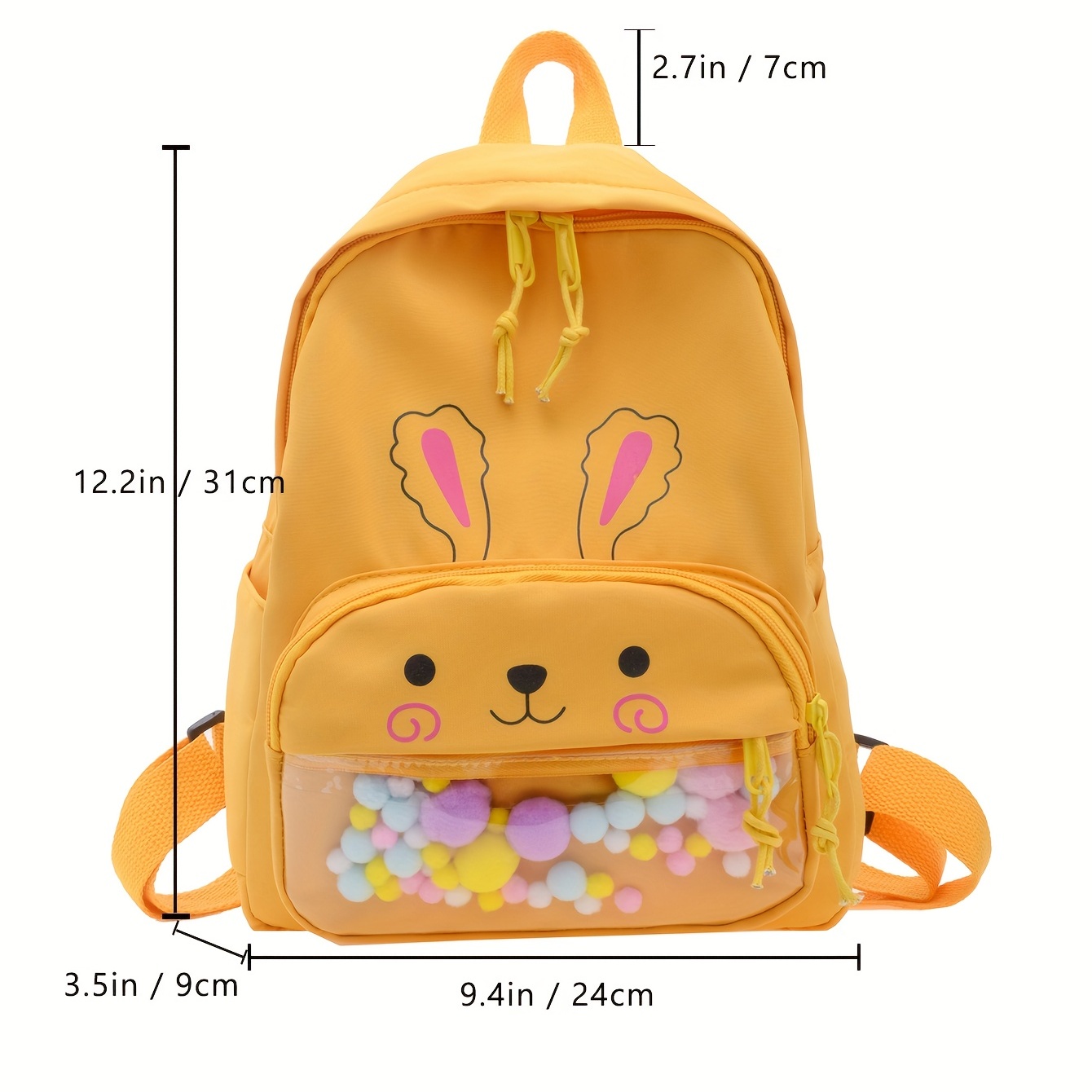 Kids Cartoon Rabbit Backpack Lightweight School Bag
