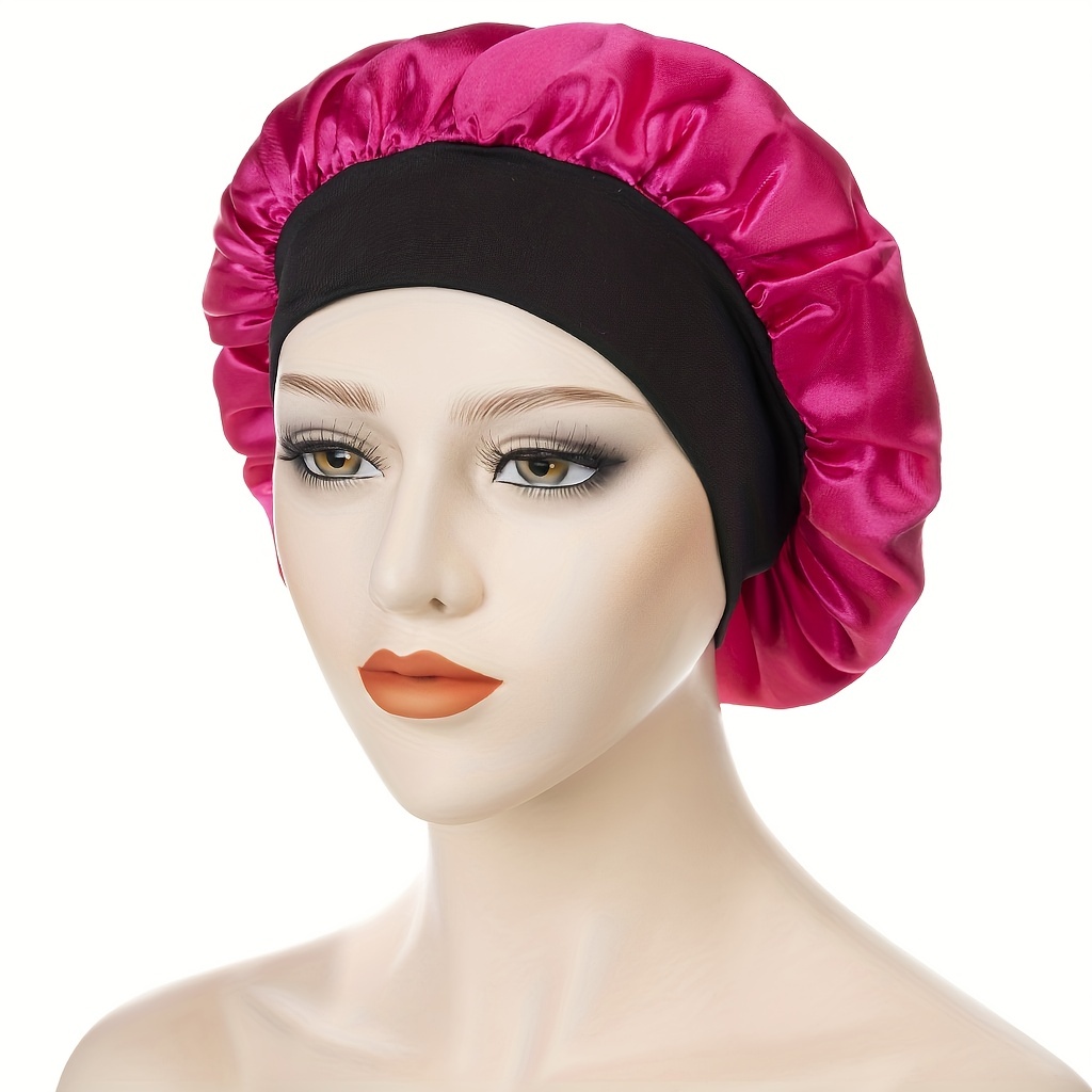 2 Pièces Bonnet Satin Cheveux Nuit, Bonnet De Nuit Satin, Bonnet Soie  Cheveux Nuit Bonnet Cheveux Nuit pour Femmes (noir, or) : : Beauté  et Parfum