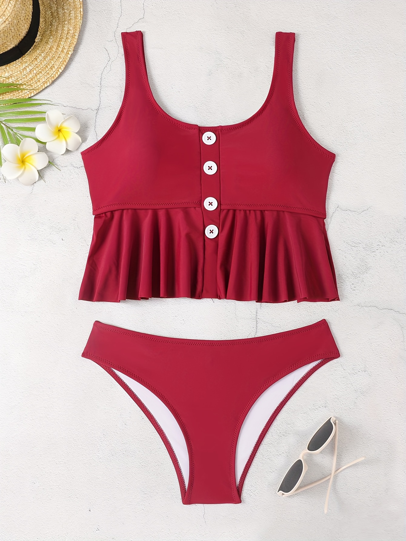  CUPSHE Body de manga larga con cuello alto recortado para mujer,  Rojo - : Ropa, Zapatos y Joyería