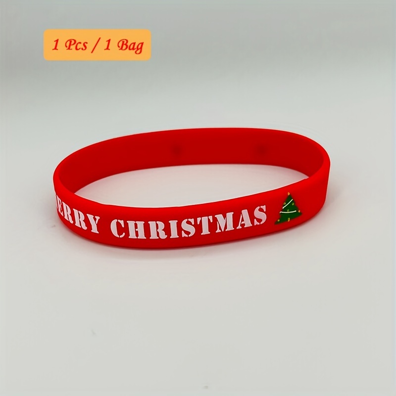 Christmas Silicone Bracelet Sporty Wristband
