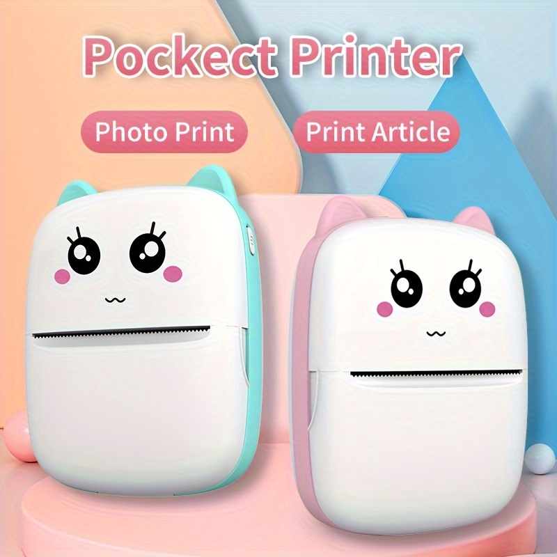 DDEMSMOE Mini impresora de juguete para niños, impresora de bolsillo  pequeña, impresora térmica de impresión compatible con IOS y Android,  impresora portátil para notas, memos, el mejor regalo para niños - Temu