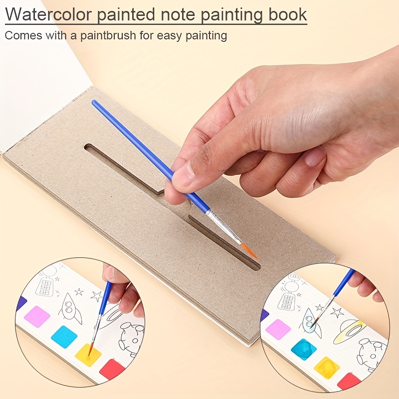 Book Creative Watercolor Paint Paint Painting Book - Temu