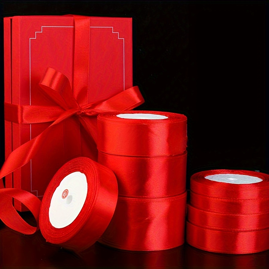 Red Ribbon With A Width Of For Decorating The Wedding Room - Temu