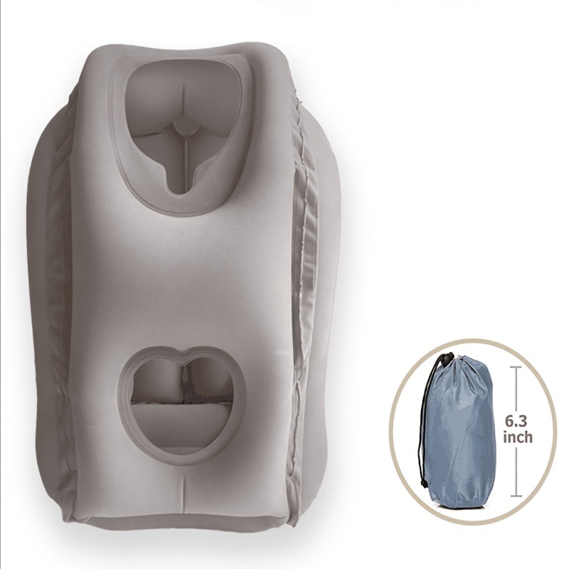 FunnyFairy Inflatable Lumbar Travel Pillow for Airplane Back