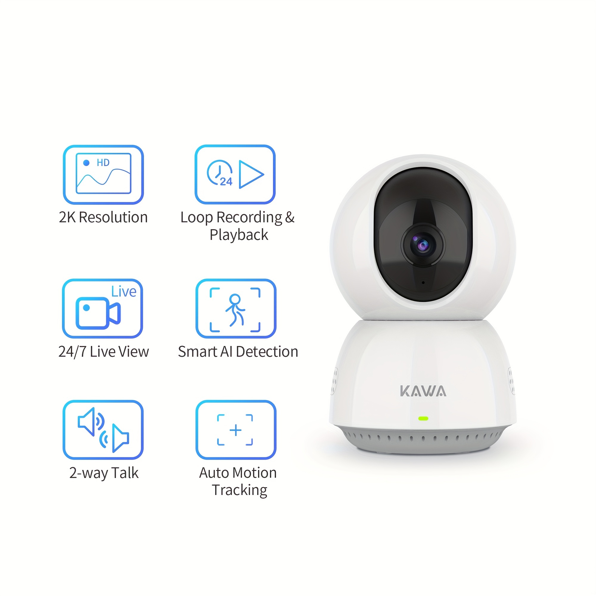 Xiaomi Mi 360° Home Security Camera 2K, Mi Smart IP Camera 2K 360 Angle  Video CCTV WiFi Night Vision Wireless Webcam Surveillance Camera Baby  Monitor