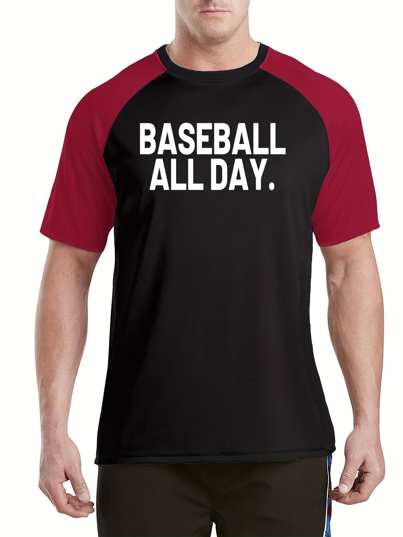 Men Plus Size Baseball Shirts - Temu