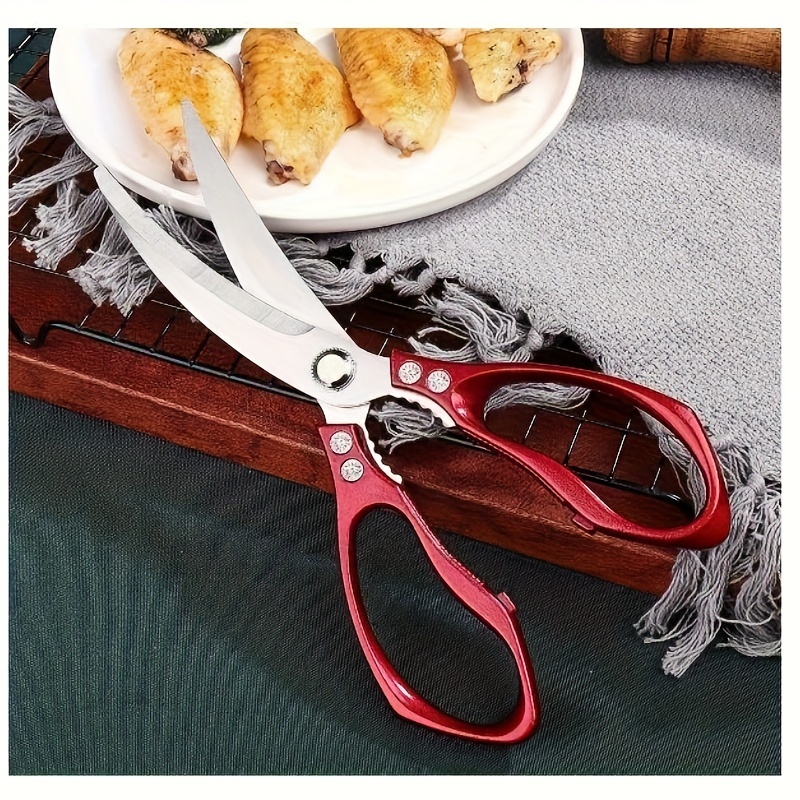 Stainless Steel Kitchen Scissors Food Scissors Poultry Shears Multi-purpose  Sharp Meat Cutting Scissors For Home Use Bbq