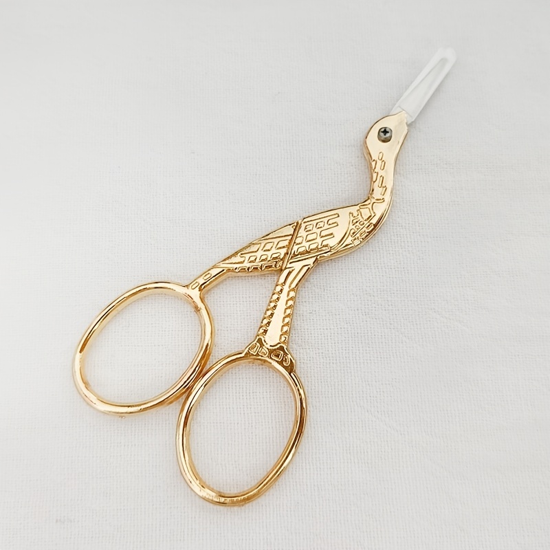 3 1/2 Gold Stork Embroidery Scissors