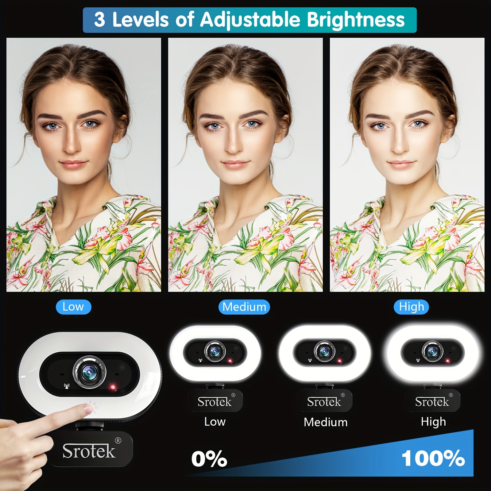 QUMOX Webcam avec Microphone 1080P HD Streaming USB – TECIN HOLDING