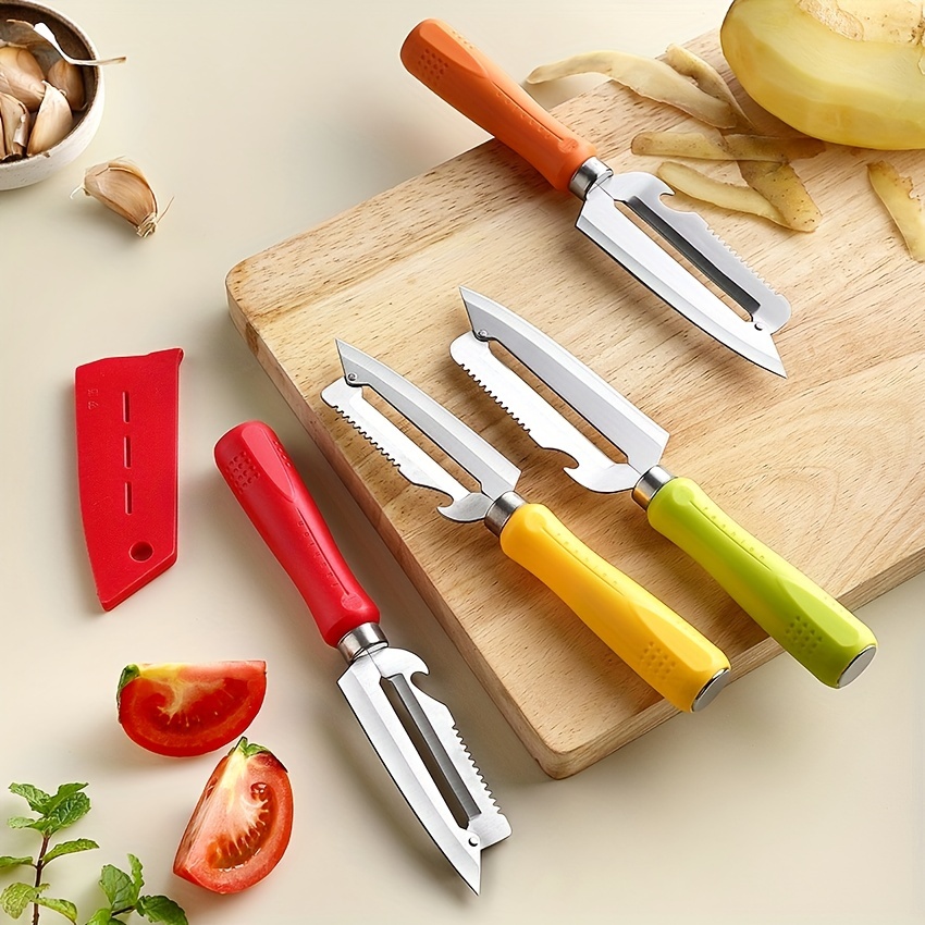 1pc New Style Multifuntional Stainless Steel 4 In1 Kitchen Knife