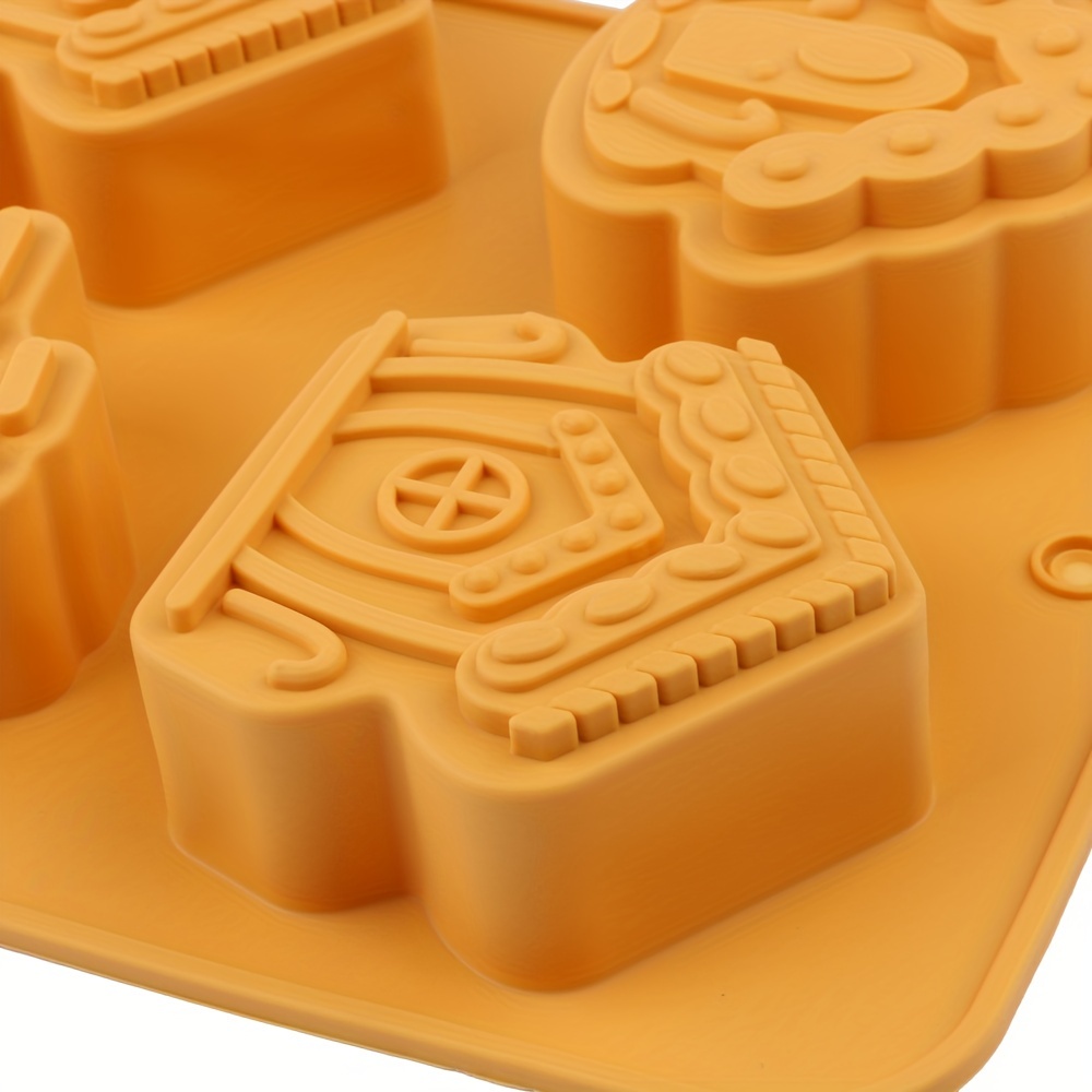1pc Christmas Gingerbread House Cake Silicone Mold 6 Connected House Shaped Baking  Mold, For Diy Cake, Candy, Chocolate, Candle, Soap, Christmas Cake  Decorating