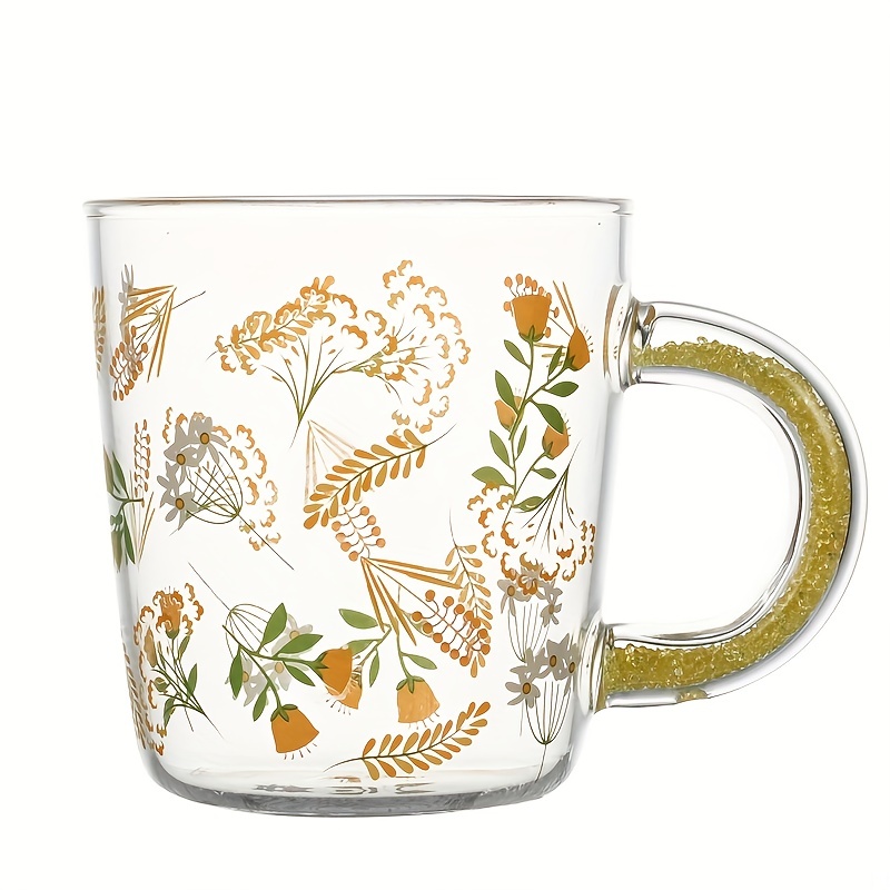 1pc Clear Glass Mug For Coffee Or Tea
