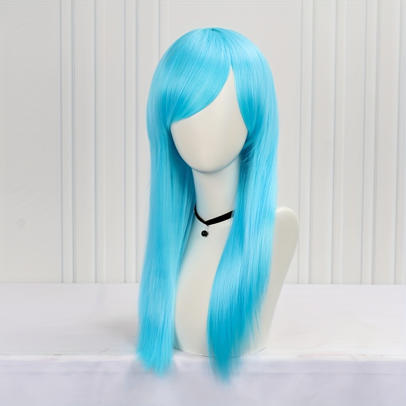 Long Orange Middle Part Wig for Women - 60-96 cm