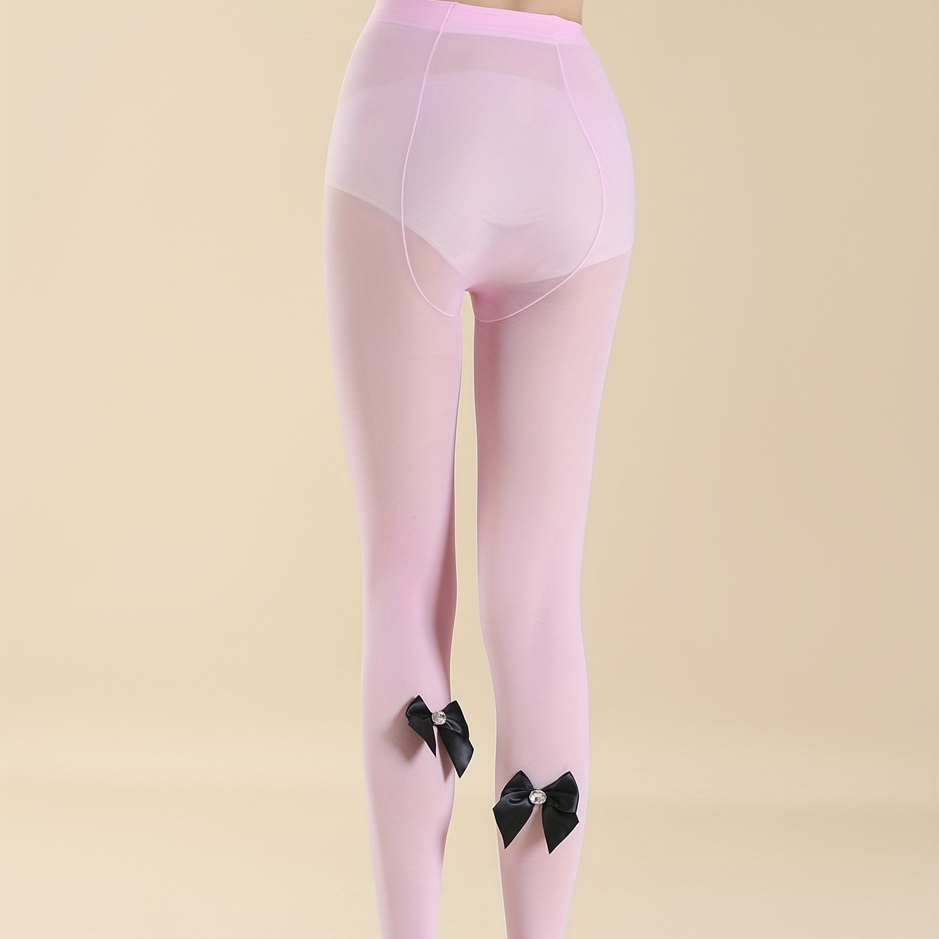 Bow Pattern Pantyhose, High Waist Semi-sheer Footed Pantyhose, Women's  Stockings & Hosiery - Temu Austria