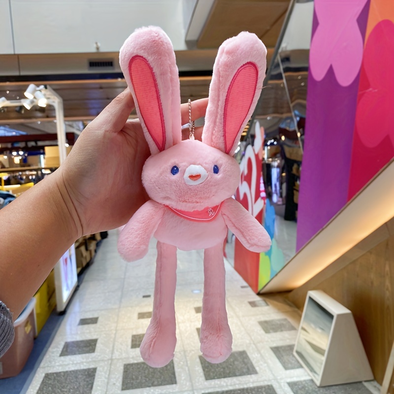 Pull Rabbit Plush Toys Pull Ear Rabbit Cute Bag Pendant Pull - Temu