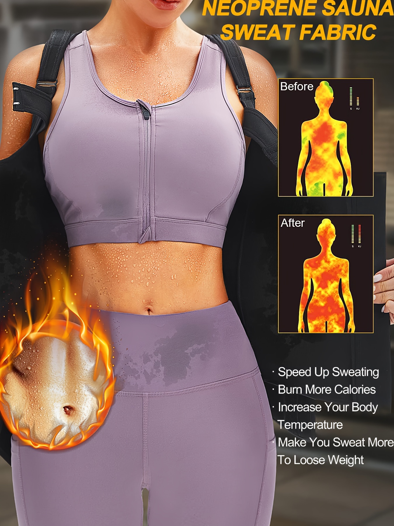 Women's Sweat Sauna Corset Shapewear Vest Weight Loss - Temu