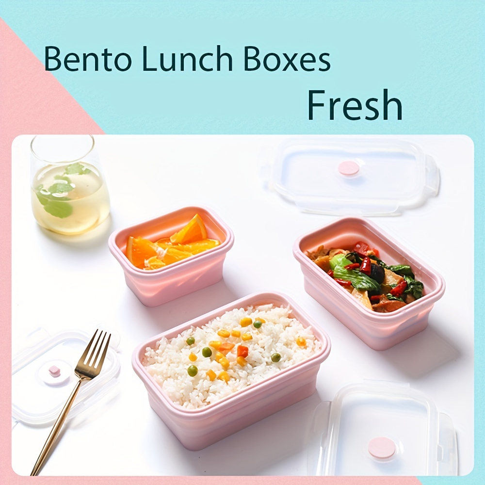 Leakproof Silicone Insulated Lunch Box - Collapsible Bento Box For Office  Workers, Teenagers, And Workers At School - Microwave And Freezer Safe -  Bpa Free Airtight Lid - Perfect For Portable Food