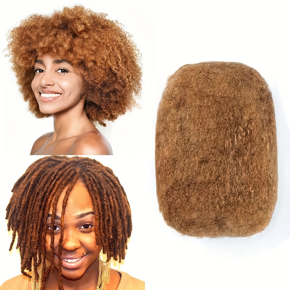 Afro Bulk Human Hair Locs Brazilian Remy Natural - Temu Canada