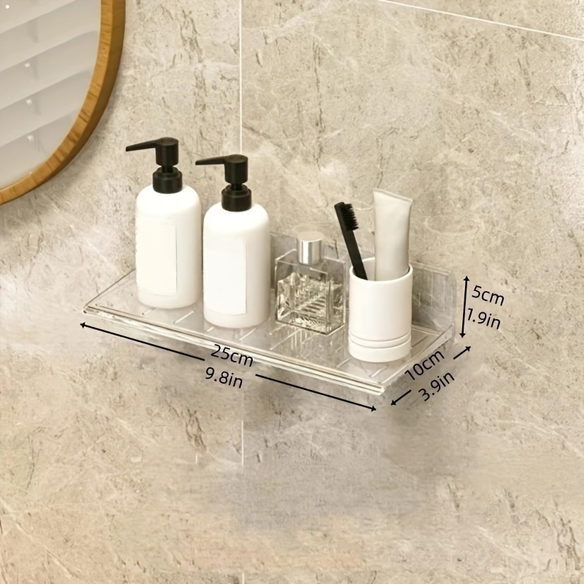 Marble Bath Shampoo Holder Shelf Organizer