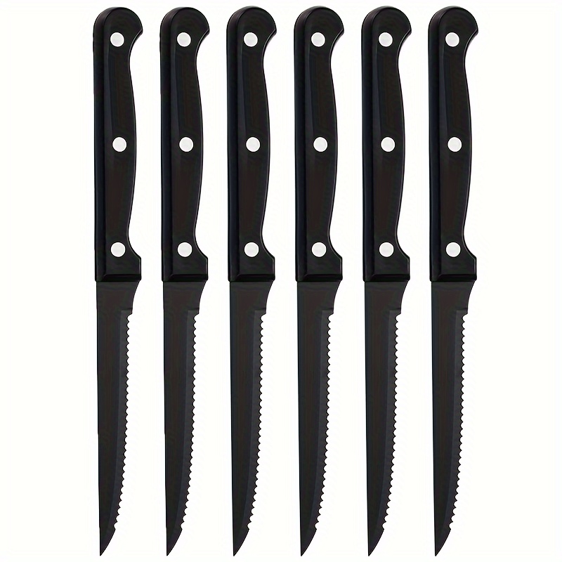 Stainless Steel Serrated Knives Sharp And Durable Steak - Temu