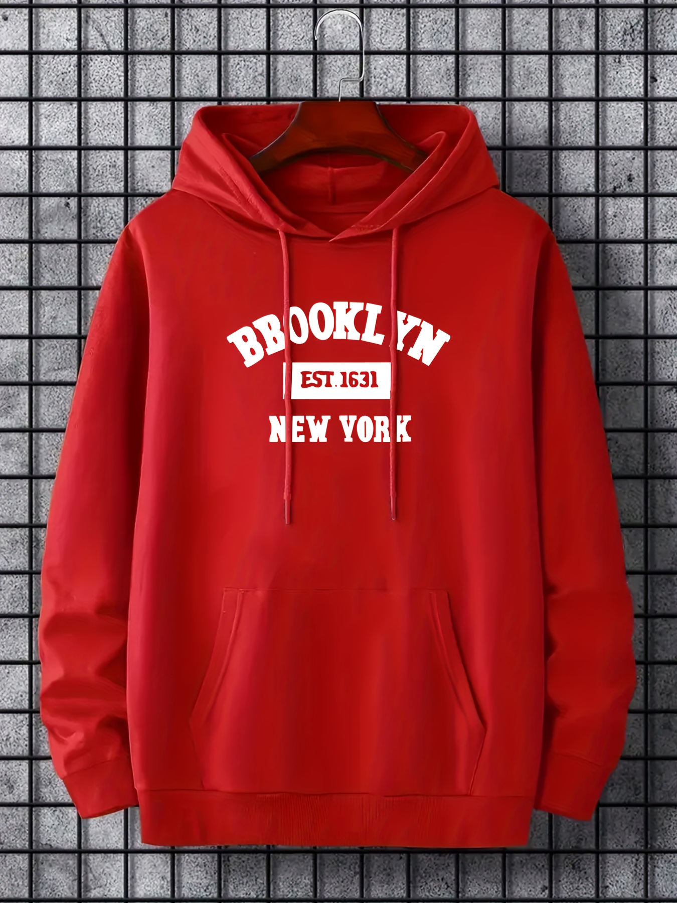 Red brooklyn online hoodie