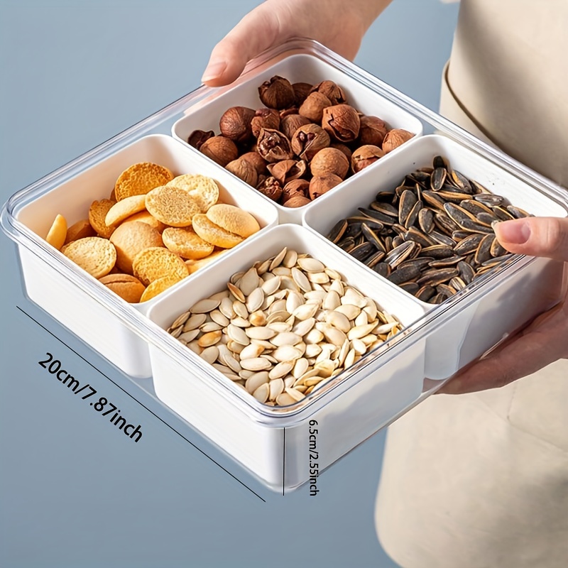 Storage Containers Round Or Square Divided Serving Tray With - Temu