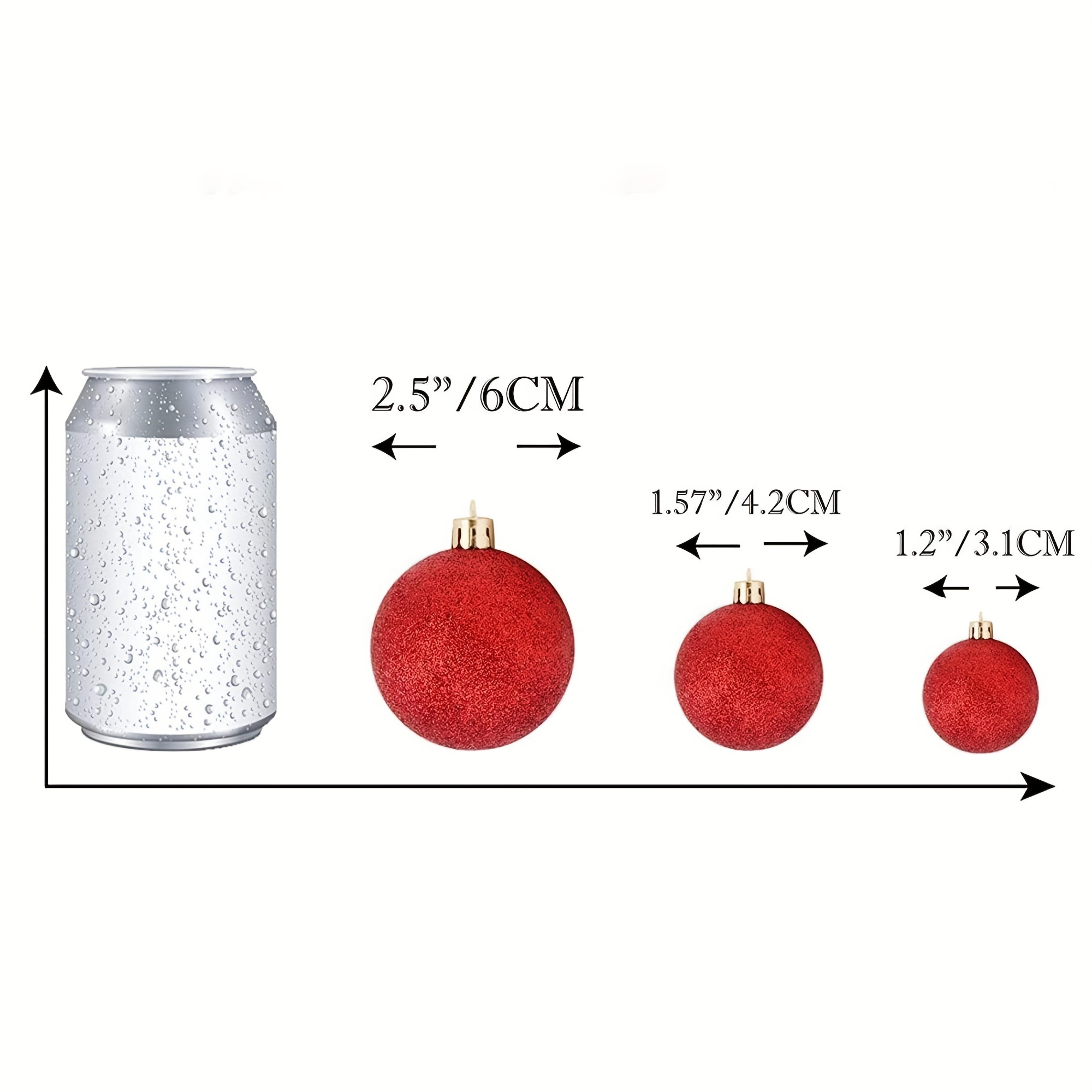 24pcs christmas balls ornaments for xmas christmas tree shatterproof christmas tree decorations hanging ball for holiday wedding party decoration 3cm details 4