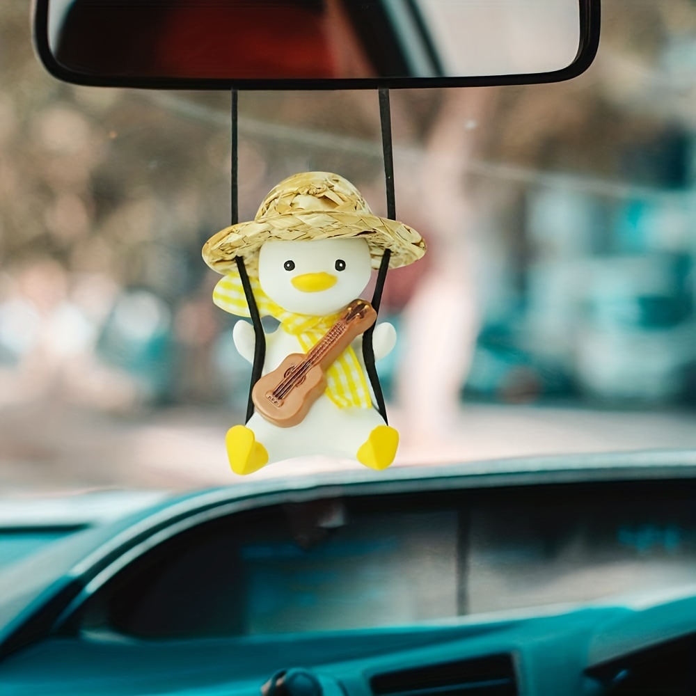 Car Swinging Ornament Rear View Mirror Accessories Cool Cute - Temu