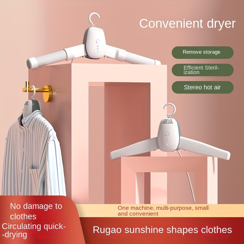 Compact Travel Dryer With Adjustable Temperature And Speed - Temu