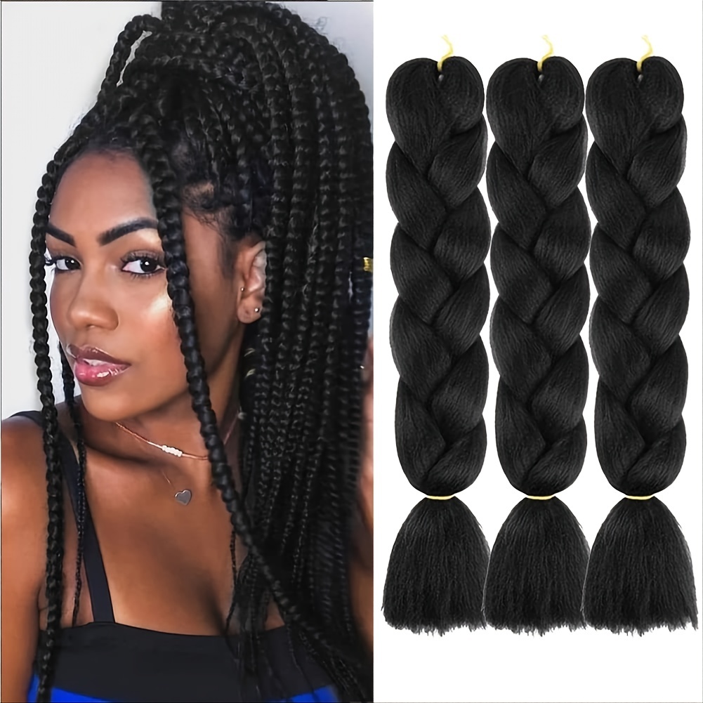 Pure Ombre Color Synthetic Heat Resistant Hair Extension Twist Jumbo  Braiding Kanekalon Hair For Women - Temu