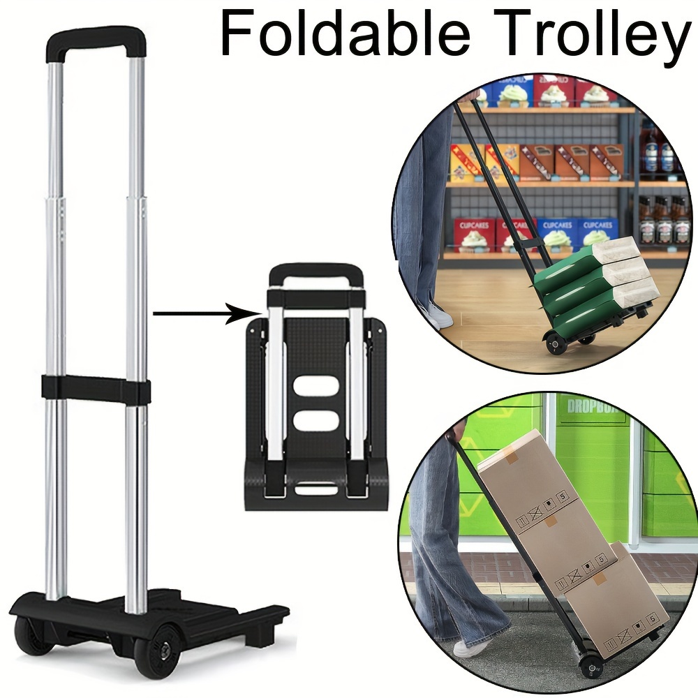 Foldable Utility Cart With Wheels Portable Heavy Duty - Temu