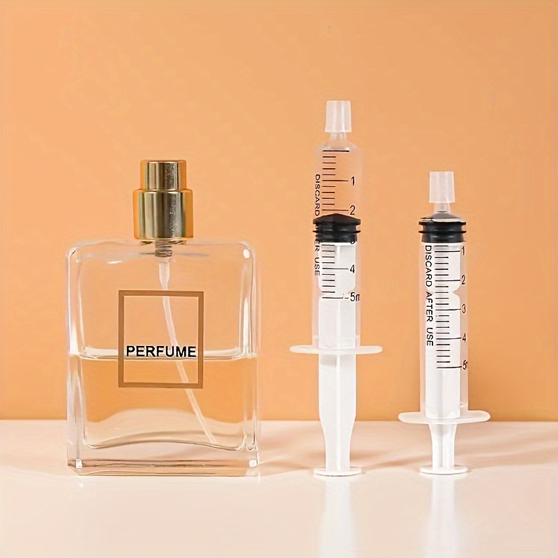 3pcs 0.02oz Drip Straw PP Perfume Liquid Mini Small Funnel Perfume Liquid  Perfume Dispenser Press Spring Dropper For Hotel