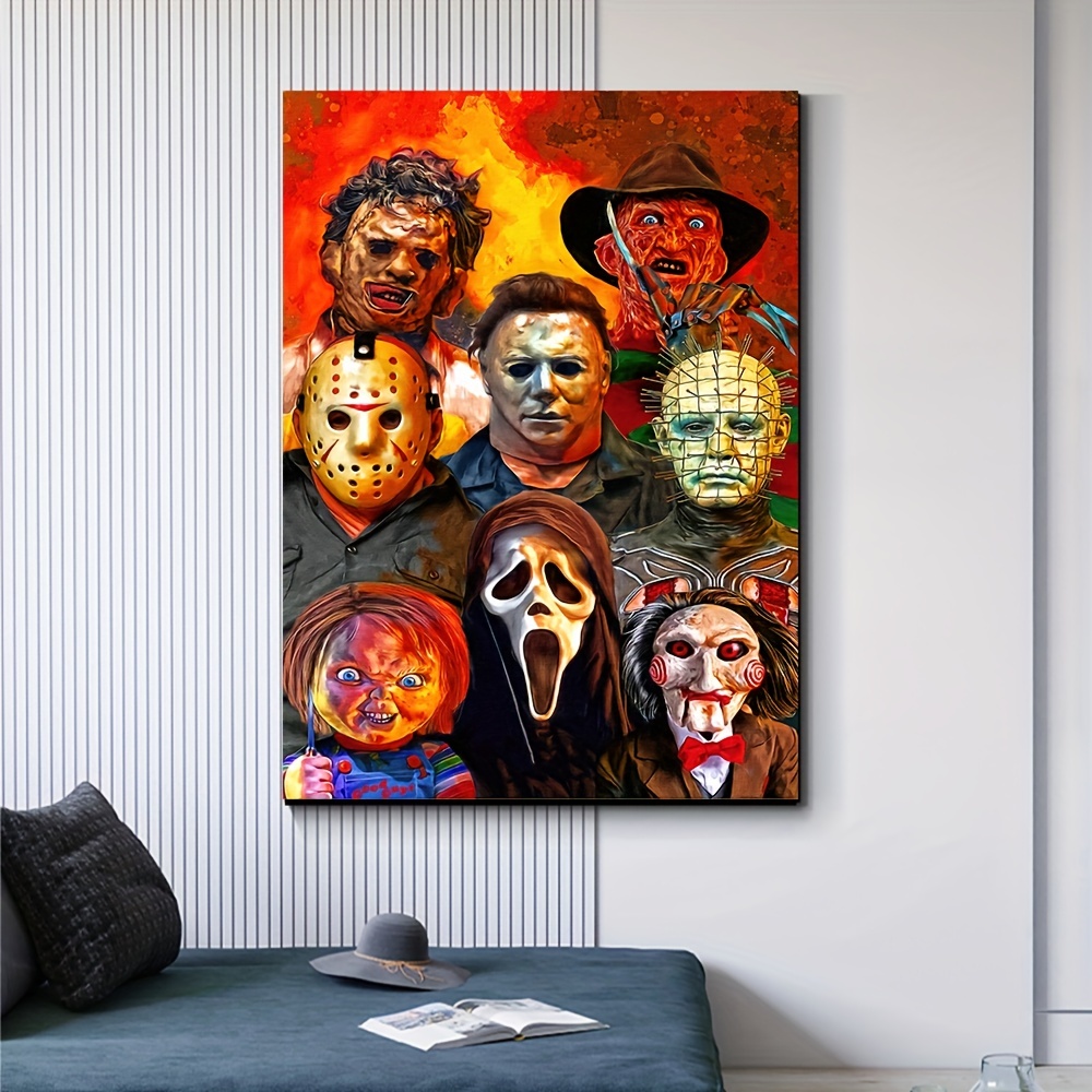 Classic 2023 Movie Poster Scream 6 Poster and Wall Poster Painting Bedroom  Large home decor Art Picture canvas wall - AliExpress