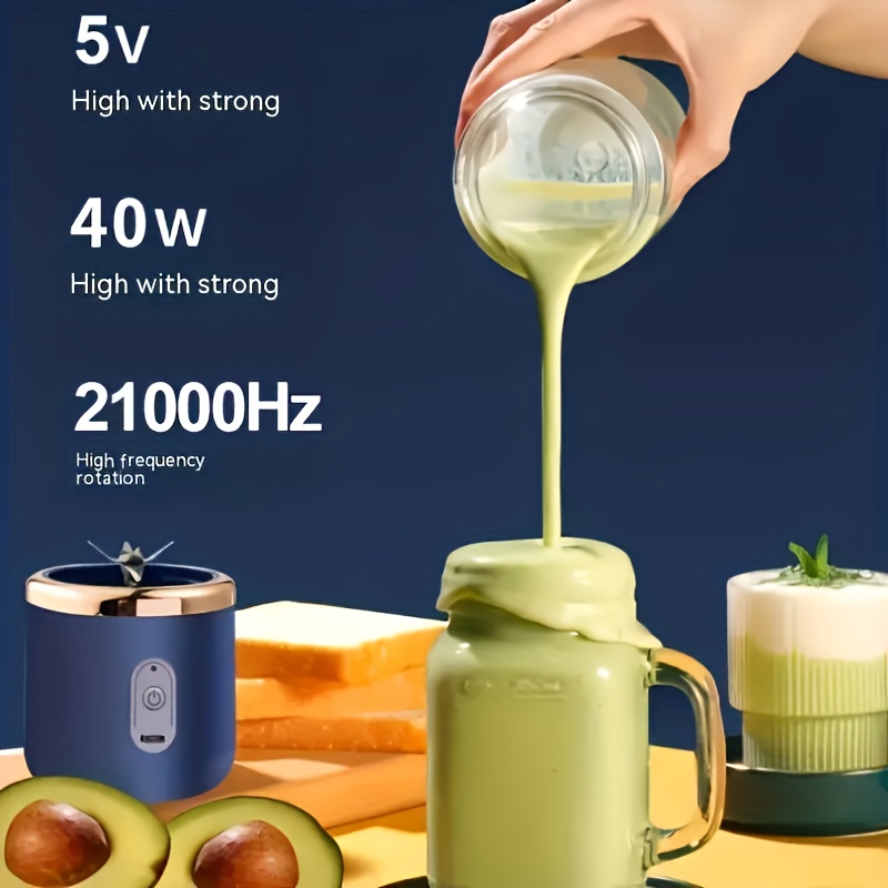 6-leaf Blade Usb Rechargeable Mini Juicer Cup, Automatic Vegetable Blender,  Mini Plastic Fruit Juicer Cup Machine, Portable Usb Charged Grape Juice  Machine, 13.37oz Automatic Vegetable Blender, Optional Dual Cup Portable  Charging Mini