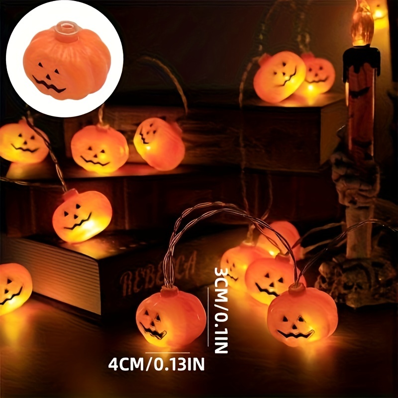 Luces Led Decoración Halloween Luces Cadena Intermitentes - Temu