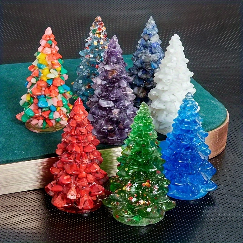 Orgone Diamond Painting Christmas Tree Desktop Ornaments Kits for  Adults-Diamond Art Acrylic Paint by Numbers,Desktop Christmas  Decorations,Christmas