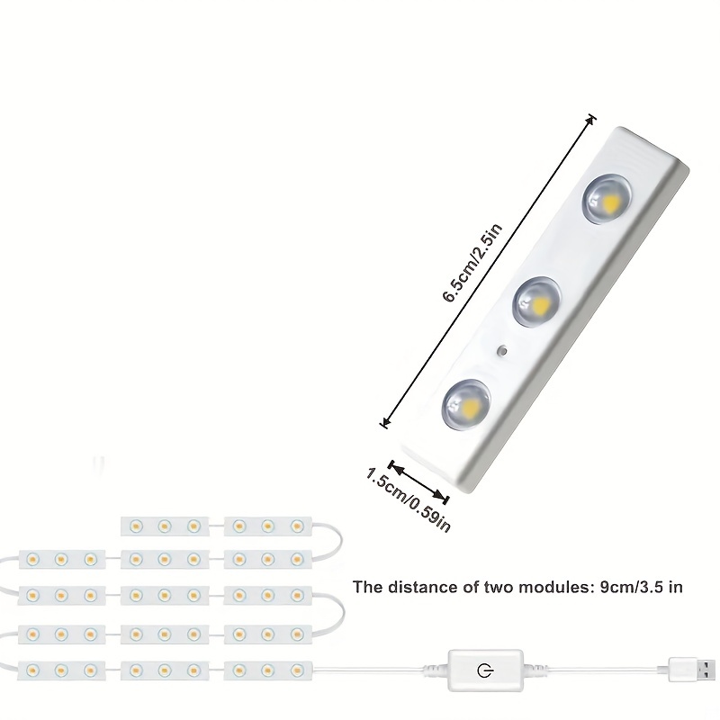 Acquista Specchio per il trucco del bagno Striscia luminosa a LED 12V  Toletta Illuminazione di fondo Sensore tattile dimmerabile Luce di cortesia  a LED per la decorazione