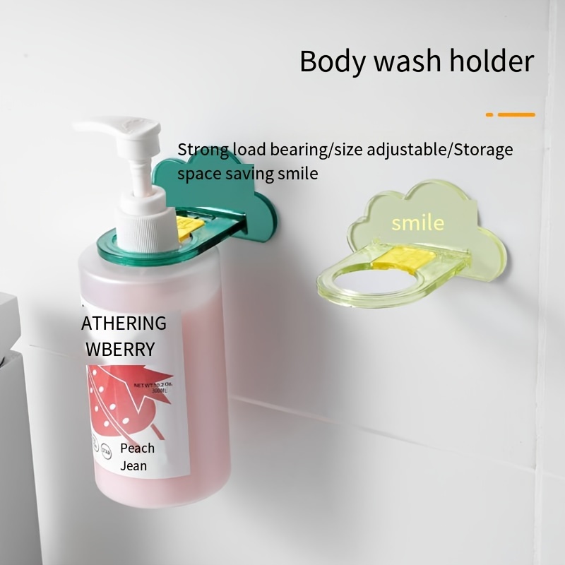 Dispensador de champú para pared de ducha, dispensador de gel de baño para  ducha, montado en la pared, sin taladro para baño (plateado)
