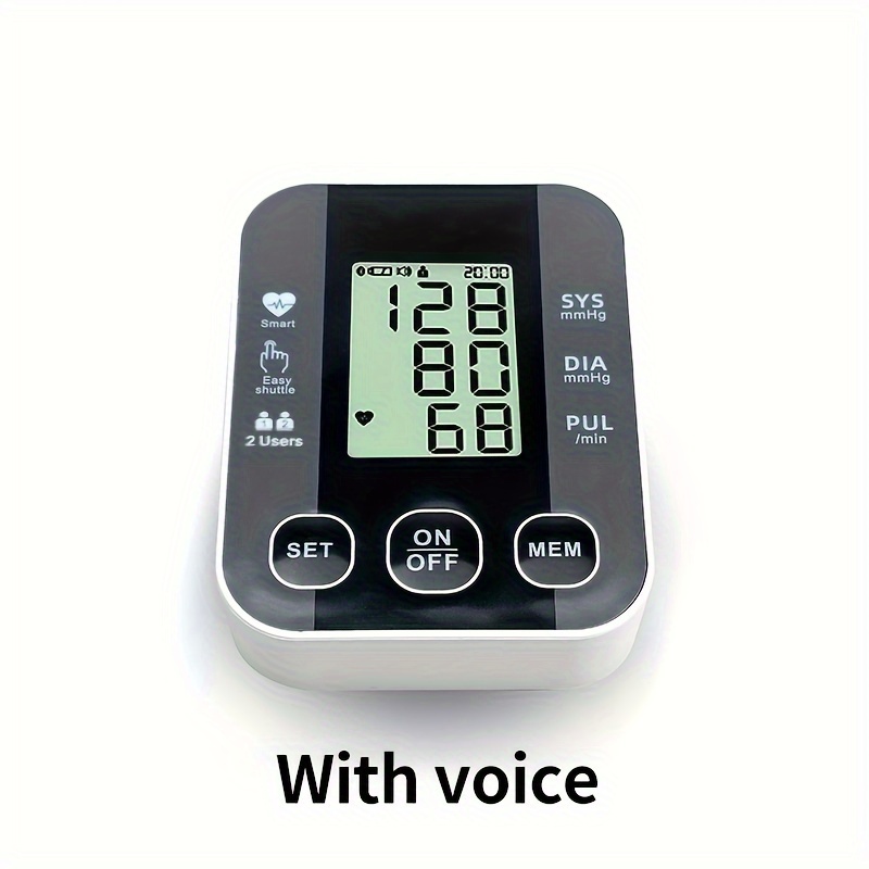 Home Automatic Arm Blood Pressure Monitor With Voice - Temu