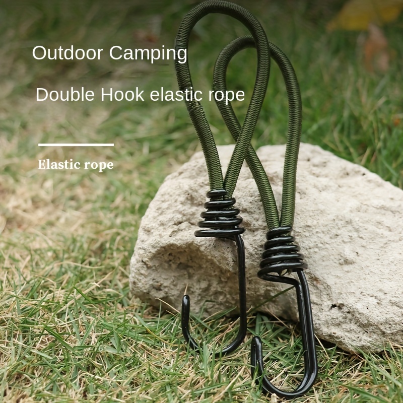 Elastic Rope Bungee Cord Hooks for Outdoor Camping Boats Luggage