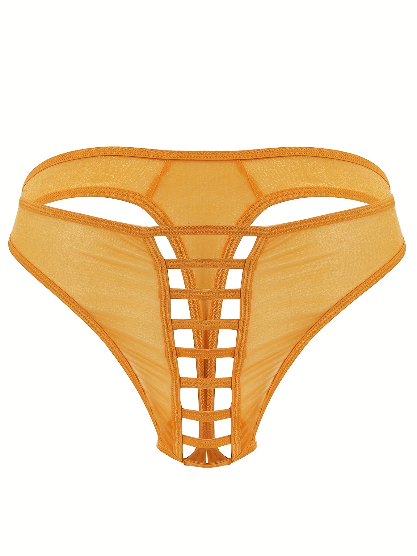 Men's Red Elephant Trunk Mesh Gauze Thong Underwear U Convex - Temu Canada