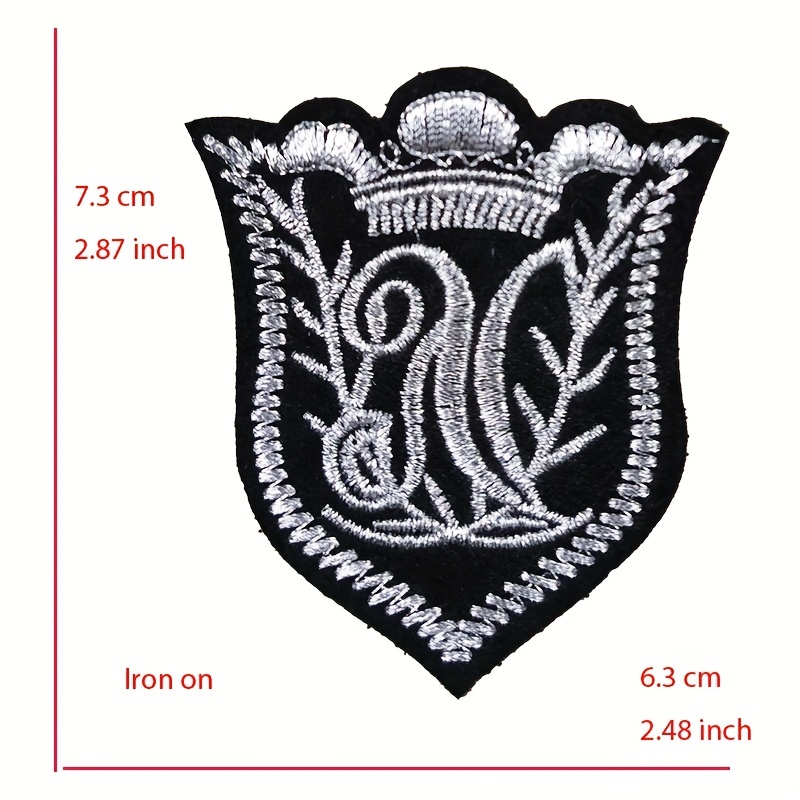 3 INCH White Number 3 Patches Appliques Fabric Decorating for Hat Cap Polo  Backpack Clothing Jacket T-Shirt DIY Embroidered Iron On/Sew On Patch