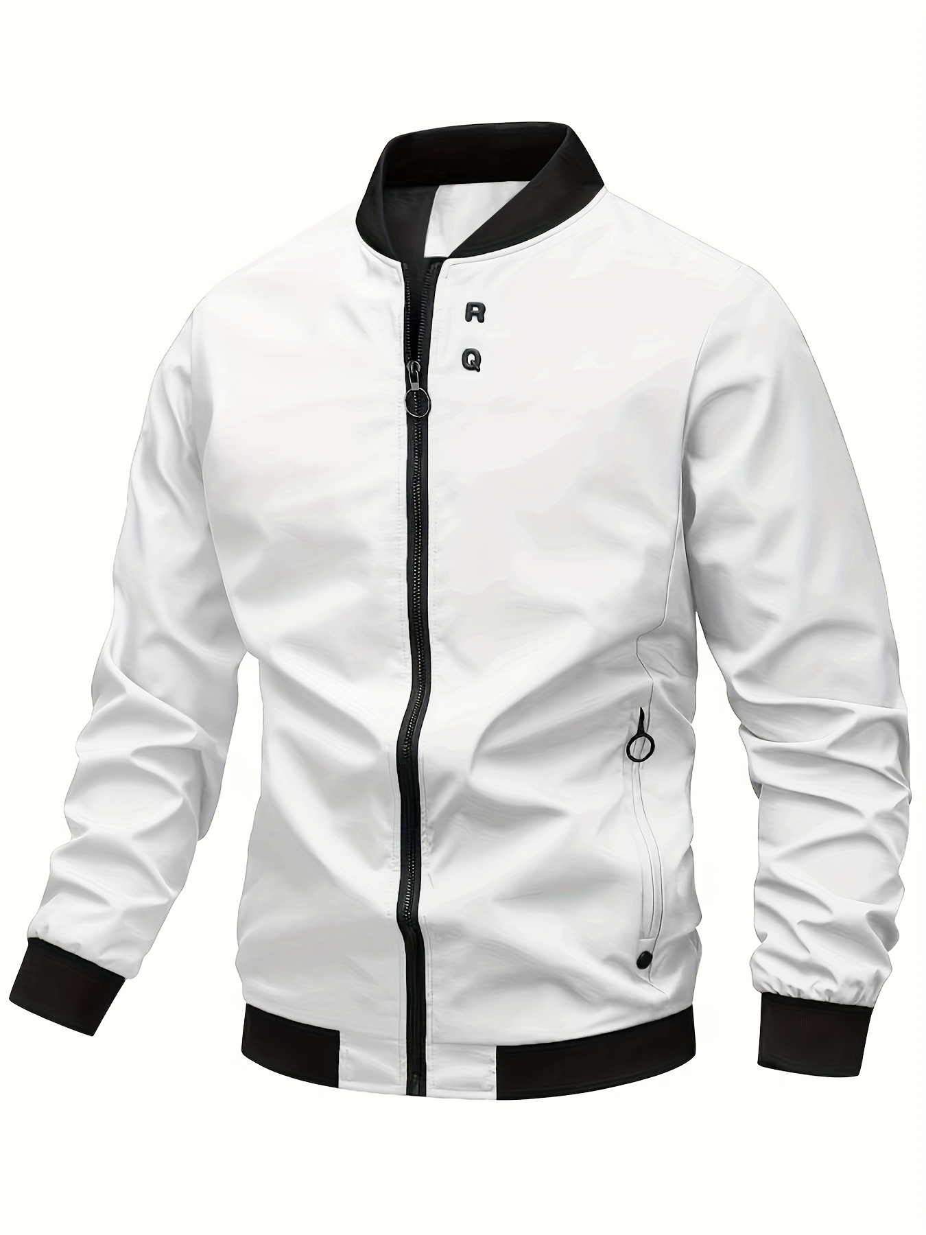 Classic Design Lightweight Windbreaker Jacket Casual Zipper Pocket Jacket