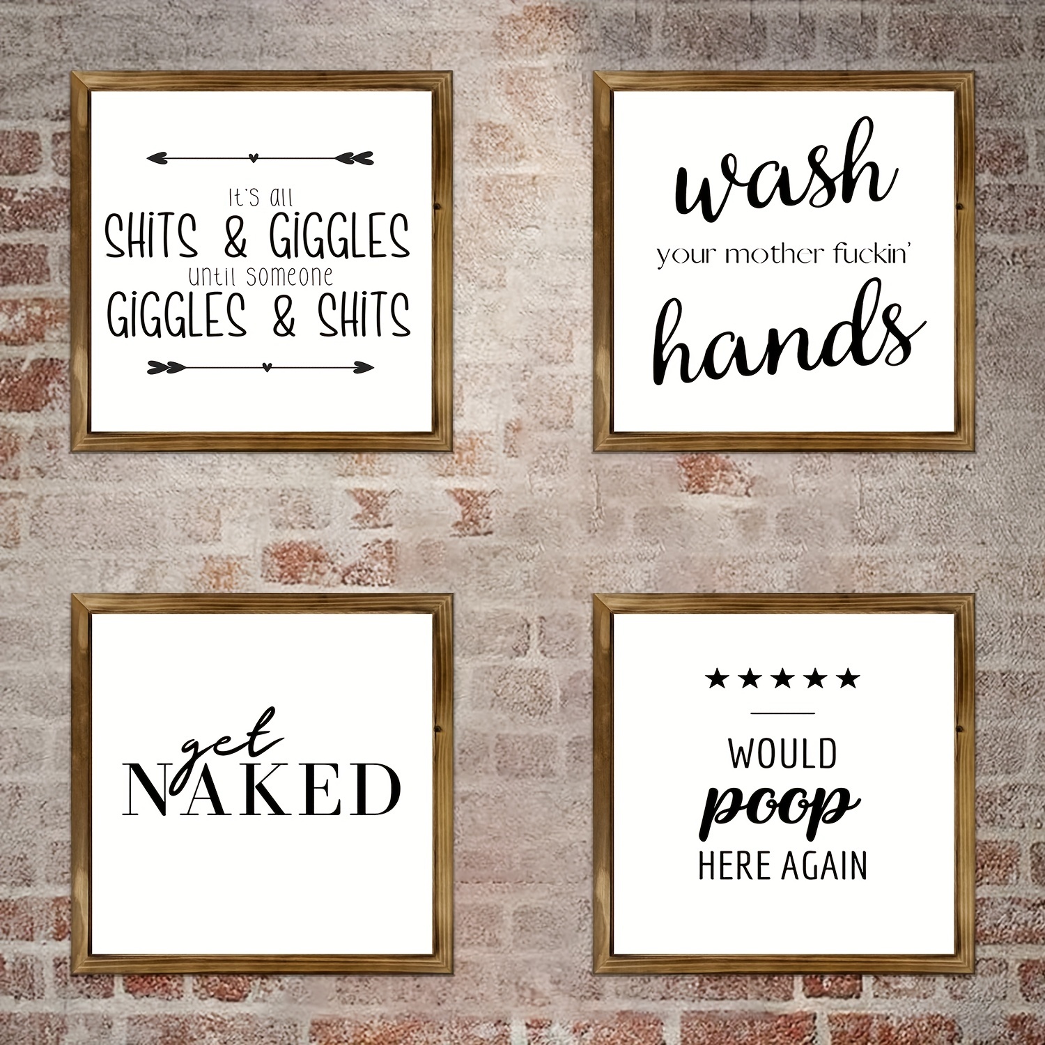 Kitchen Giggles Hanging Wall Sign