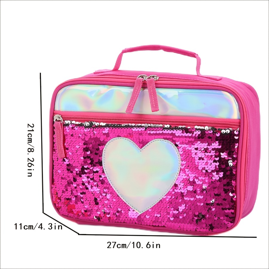  WERNNSAI Sequins Unicorn Lunch Box - Holographic Insulated Girls  Lunch Bag for Kids Bento Back to School Picnic Preschool Kindergarten Lunch  box Waterproof Reusable Thermal Lunch Tote Box: Home & Kitchen